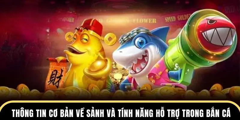 Thông tin cơ bản về sảnh và tính năng hỗ trợ trong bắn cá